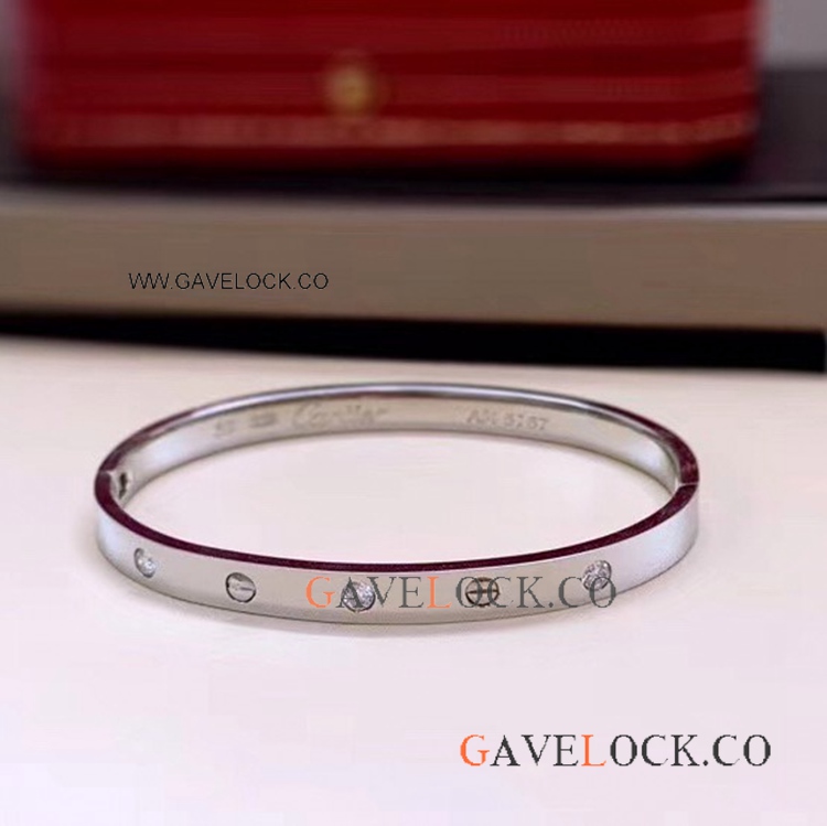 Classic Cartier Love Bracelet with 6 Diamonds - Easy Lock